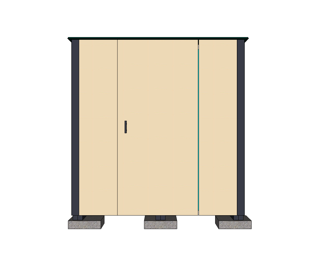 Фронтальная проекция контейнера